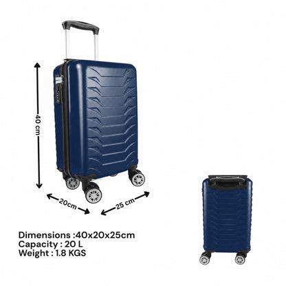 Direct Luggage Underseat Cabin Case 40 x 25 x 20 cm RyanAir Approved Size with Combination Lock and Detachable 360° Wheels T-HC-US-1627
