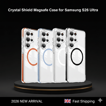 Clear Protective Phone Case for S26 Ultra-Style Smartphones, Transparent Slim Cover with Shock-Resistant Edge Protection