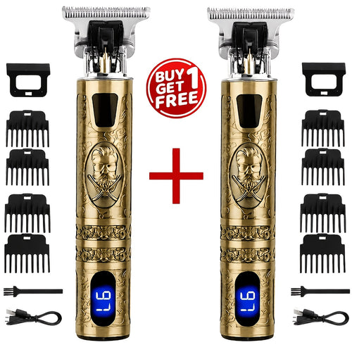 1/2pcs - Professional Cordless Men's Electric Shaver, Hair Clipper, Beard Trimmer, Set - USB Rechargeable, Precision Cutting, Durable Lithium Battery, Hair/beard Trimmer Set with Accessory Limit Comb, Suitable for All Styling Needs