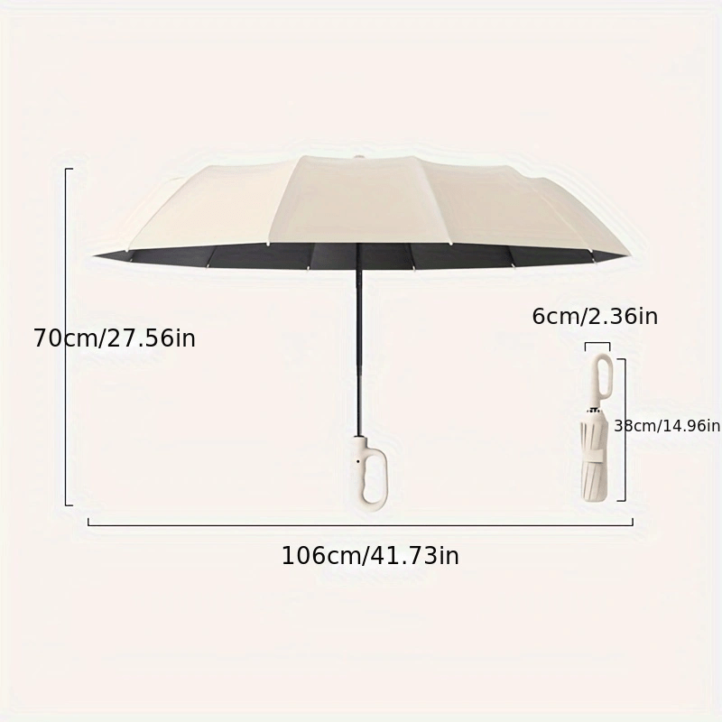 Fully Automatic Buckle Folding Umbrella, 2 Discounted Sets, And Shading, Suitable for Men And Women, Travel Umbrella, with a Diameter of 106Cm/41.2-Inch When Opened, Sturdy And Durable, Personalized High-Quality Umbrella