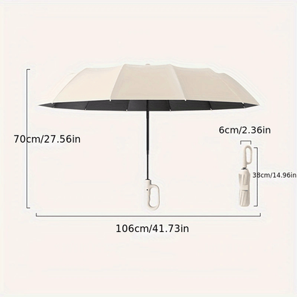 Fully Automatic Buckle Folding Umbrella, 2 Discounted Sets, And Shading, Suitable for Men And Women, Travel Umbrella, with a Diameter of 106Cm/41.2-Inch When Opened, Sturdy And Durable, Personalized High-Quality Umbrella