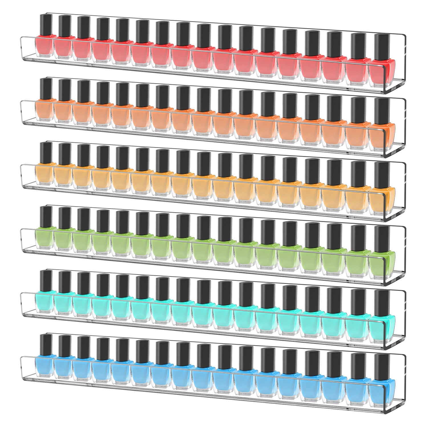 nail polish wall rack - main product view 1