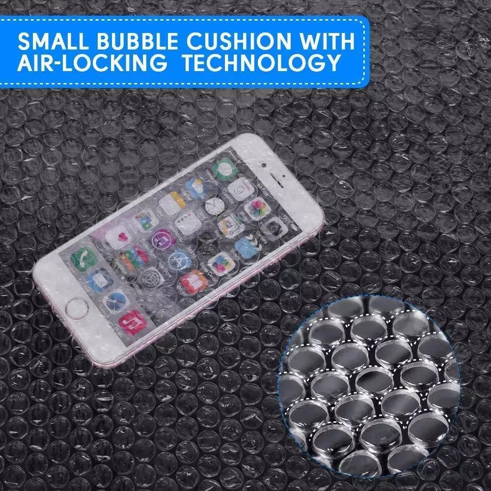 500mm Bubble Roll Wrap Air Cushioning Wraps Protection Small 10mm Bubble Size Wrapping Packing Fragile Items Effective Storage, Clear, 500mm Wide