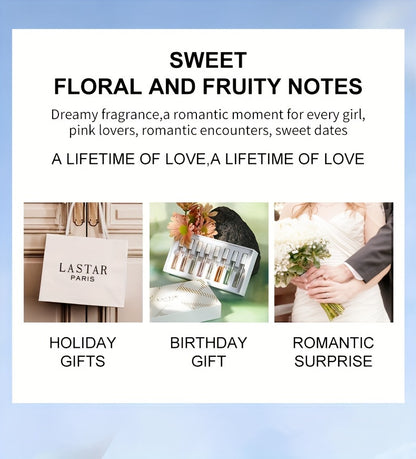 LASTAR Perfume Gift Set, Featuring 8 Pocket Perfumes of Each, a Collection of Fresh And Fragrant Long-Lasting Scents for Women, with a Variety of Woody, Fruity, And Floral Aromas, an Essential Item for Home And Outings