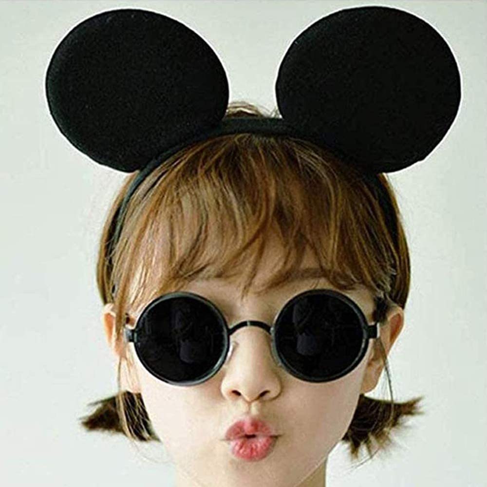 12 Pcs Mouse Ears Cartoon Headband for Birthday Halloween, Party Accessories, High Quality Material Headbands for Adults/Children Fancy Dress Costume Outfit Head Band Accessory Ears Headband