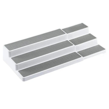 3 Tiers Spice Rack, Expandable Spice Shelf, Cupboard Organiser, Non-Slip Storage Racks for Kitchen Bathroom Pantry Cabinet Cupboard