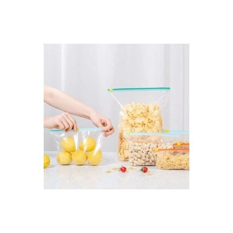 94 Reusable Zip Seal Food Storage Freezer Bags - Reusable Plastic Organising Bags for Fruits, Vegetables, Beans, and Meal Prep, Food Storage Solution | Freshness Bags | Secure Closure, Food Storage Bags