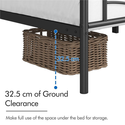 Metal Platform Bed Frame Single Double King – 363kg Heavy Duty, Anti-Slip Slats, Squeak-Free, No Box Spring Needed | 4 Colours | Free UK Delivery