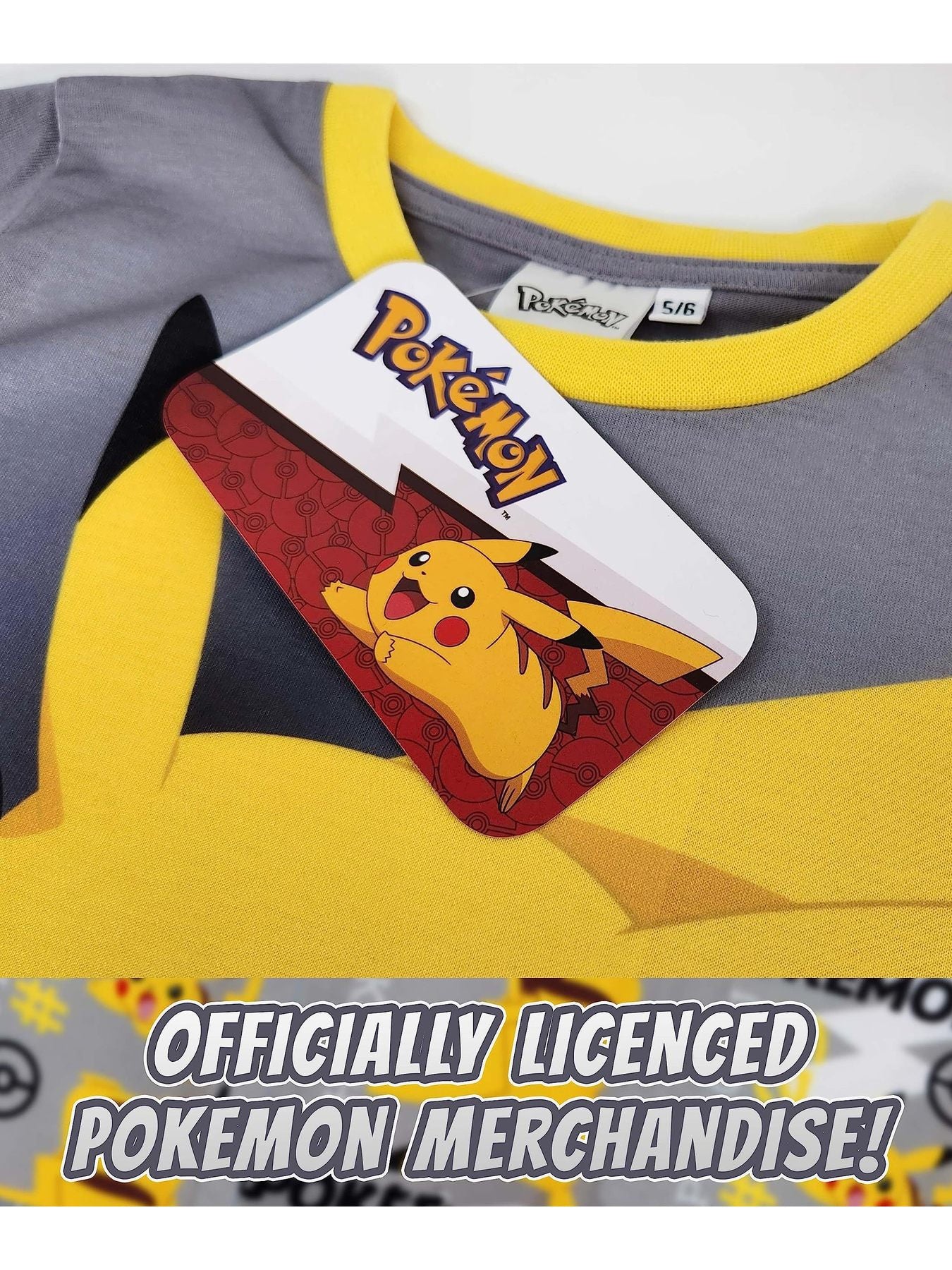Pikachu Kids Fleece Pyjamas - Ages 3-10
