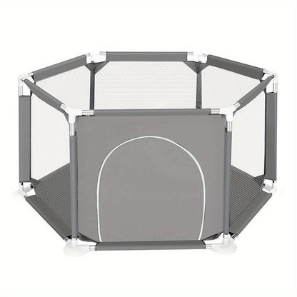 6 Sides Playpen by House & Round Zipper Door Playpen