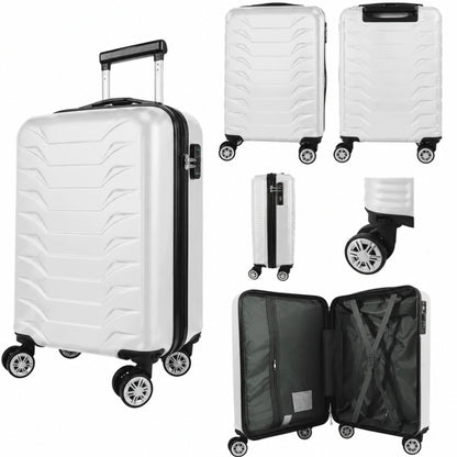 Direct Luggage Underseat Cabin Case 40 x 25 x 20 cm RyanAir Approved Size with Combination Lock and Detachable 360° Wheels T-HC-US-1627