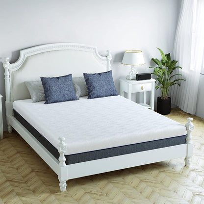 Gel Memory Foam Mattress 8 Inch 20cm | 4cm Gel Top + 16cm Support Foam | Soft Fabric Cover | All Sleep Positions | 3FT Single & 4FT Small Double | UK Stock