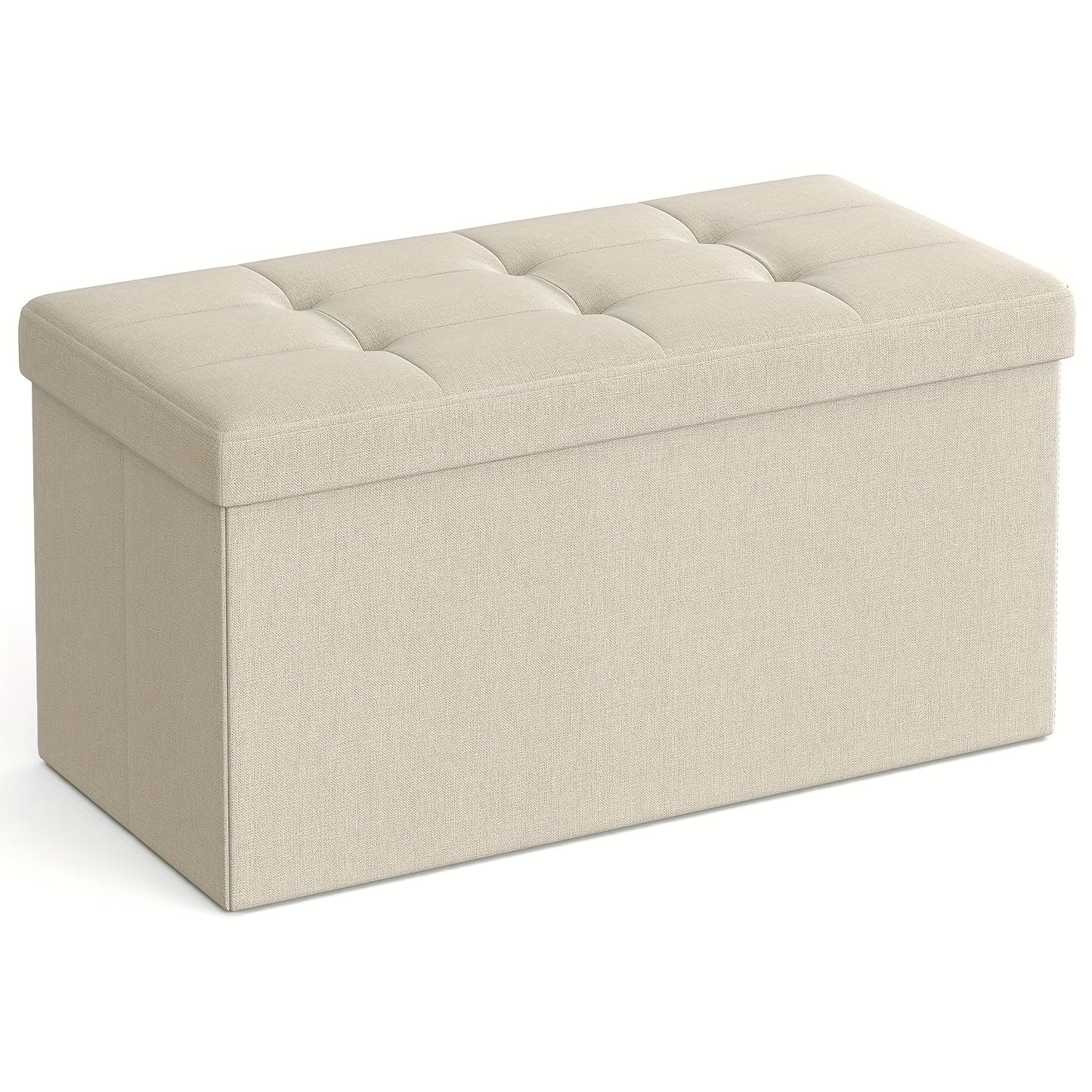 80L Large-Capacity Foldable Storage Stool Is Suitable for Storage Footstool in Living Room, Corridor and Bedroom.