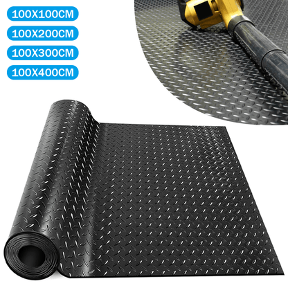 1/2/3/4 Square Meters of Rubber Floor Mats, Garage Floor Mats, 3MM Thick Leaf-Patterned Anti-Slip Rubber Floor Mats, Multi-Functional Rubber Floor Mats