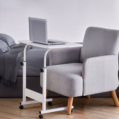 1PC Adjustable Computer Desk, Portable Desk for Bed & Sofa Use, 60x40cm Study Table with Height Adjustment 72-94cm, Sturdy Space-Saving Design, Home Office & Dorm Essential, Home Office Upgrade & Student Gift