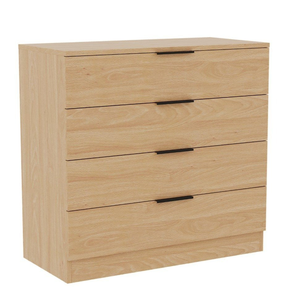 Vida Designs Trega 4 Drawer Chest of Drawers Space-Saving Storage Smooth Glide Drawers Bedroom Furniture