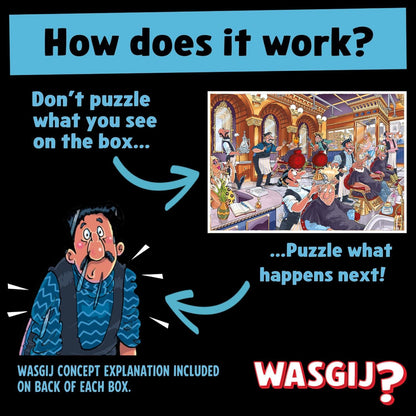 Wasgij Mystery 27, A Close Shave - Unique 1000 Piece Jigsaw Puzzles - Colourful, Challenging & Brainteasing 1000 Pcs Jigsaw Puzzle - Jumbo