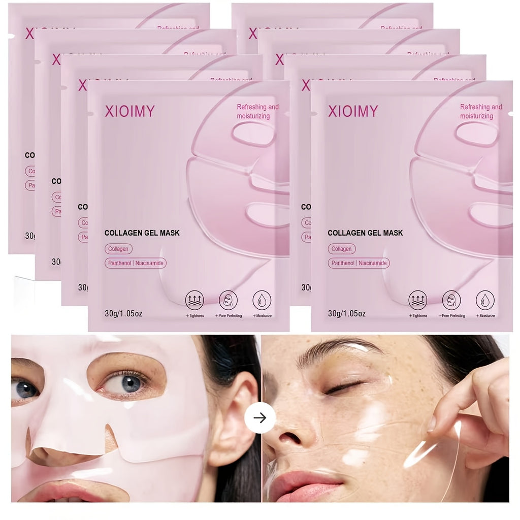 XIOMY Collagen & Niacinamide Gel Masks – Eight Pack