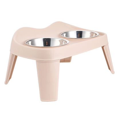 Dog Bowls with Stand, Adjustable Raised Dog Bowl for Large Dogs, Dog Feeding Station with 2 Stainless Steel Dog Bowls, Non-Slip elevated dog bowls