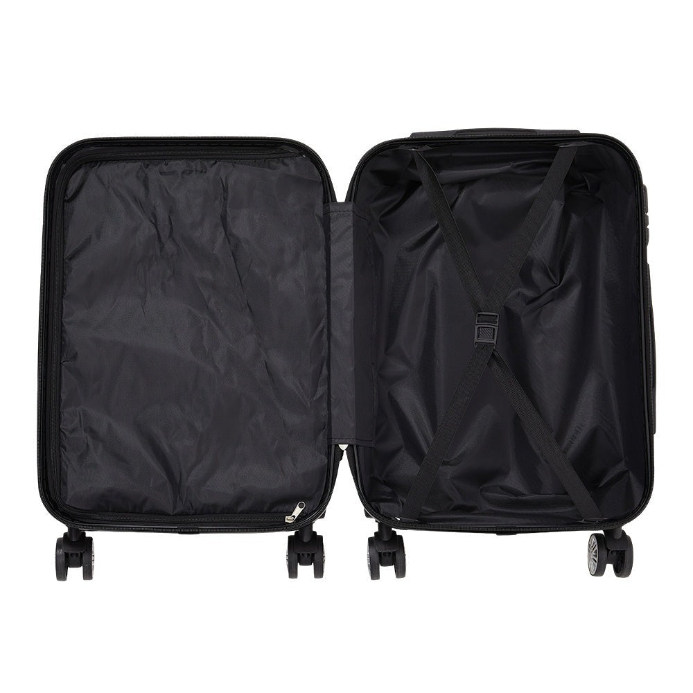 Hardshell Carry-On Suitcase 20 Inch with 360° Spinner Wheels – Lightweight Durable Rolling Travel Luggage, Stylish Wave Pattern Cabin Case for Business Trips & Weekend Getaways, Men & Women