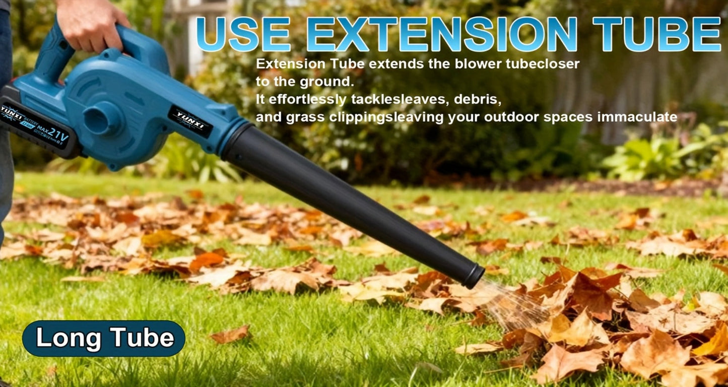 Cordless Leaf Blower 21V Lightweight Wireless Garden Blower for Leaves Snow & Debris - Lithium Battery Options for Yards Lawns Patios Pathways
