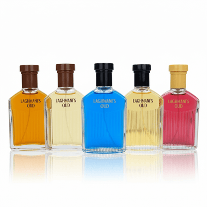 Gentleman Exclusive Edition, Oud Perfumes For Men Giftset 5x100ml EDT | Blue, Black, White, Brown, Red Men's OUD Fresh Woody Cologne Enhances Mature Charm | Rich Deep, Masculine Long Lasting Perfume For Men with Oud, Woody Scent | Arabian Inspired Aromati