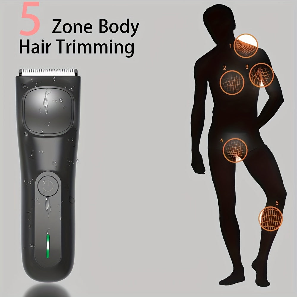 Rechargeable Ceramic-Blade Body Trimmer – Black - alternate angle 2