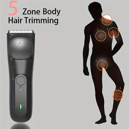 Men And Women'S Groin And Body Hair Trimmer, Electric Ball Trimmer Public Trimmer, with 2pcs Protective Cover Kit, Ceramic Blade Head, Dry Wet Dual-Use Shaver, - USB Rechargeable Electric Shaver, Hair Clipper, Hair Scissors, Shaver, Razor