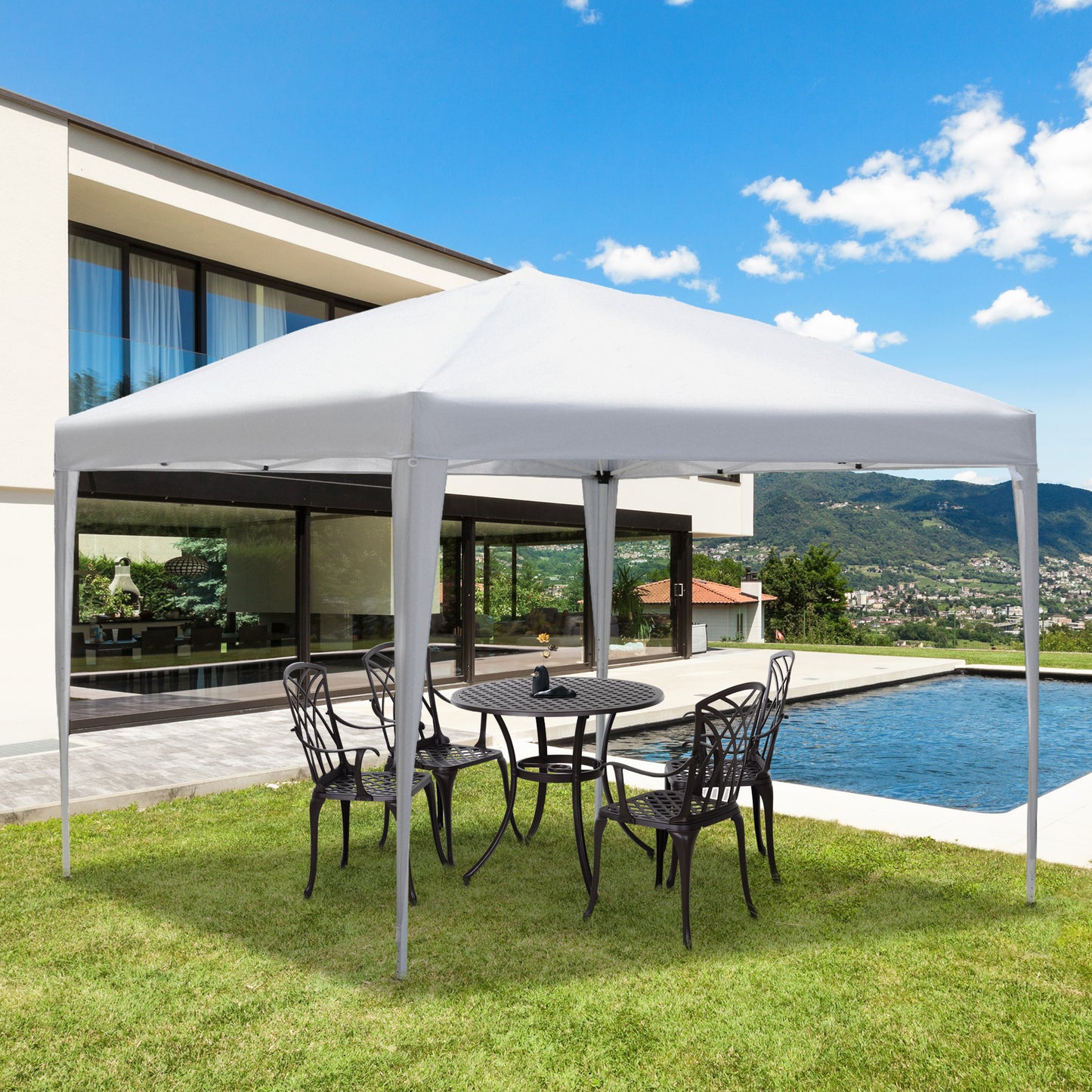 3 x 3 Meters Outdoor Garden Heavy Duty Pop Up Gazebo Marquee Party Tent Wedding Canopy + Carrying Case