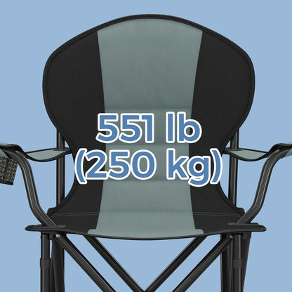 Portable Camping Chair Featuring a Cozy Sponge Seat, a Cup Holder, And a Robust Design, Supporting a Maximum Weight of 250 Kg
