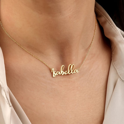 Custom Minimalist Name Necklace, Personalized Stainless Steel Exquisite Necklace, Optional Font Style Necklace, Popular Women'S Jewelry, English Solely