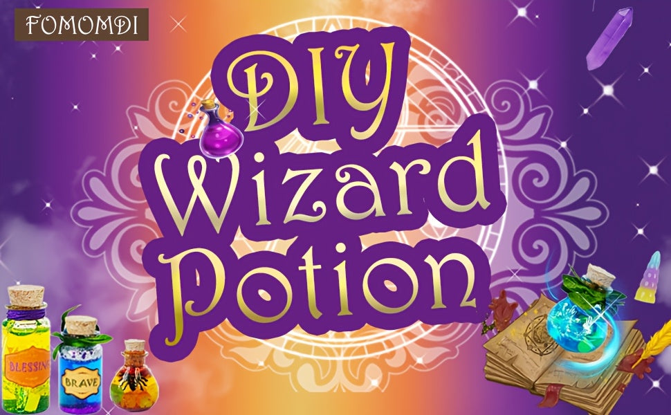 DIY Magic Potion Craft Kit, Wizard Potion Bottles Making Set, Fantasy Wizard Themed Arts And Crafts for Kids 6+, Easter Birthday Party Favors