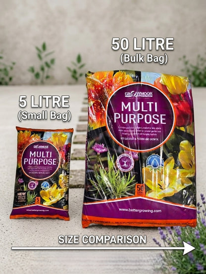 Growmoor Multi-Purpose Compost 5L – Versatile Potting & Planting Compost for Indoor Plants, Outdoor Pots, Hanging Baskets, Containers & General Garden Use