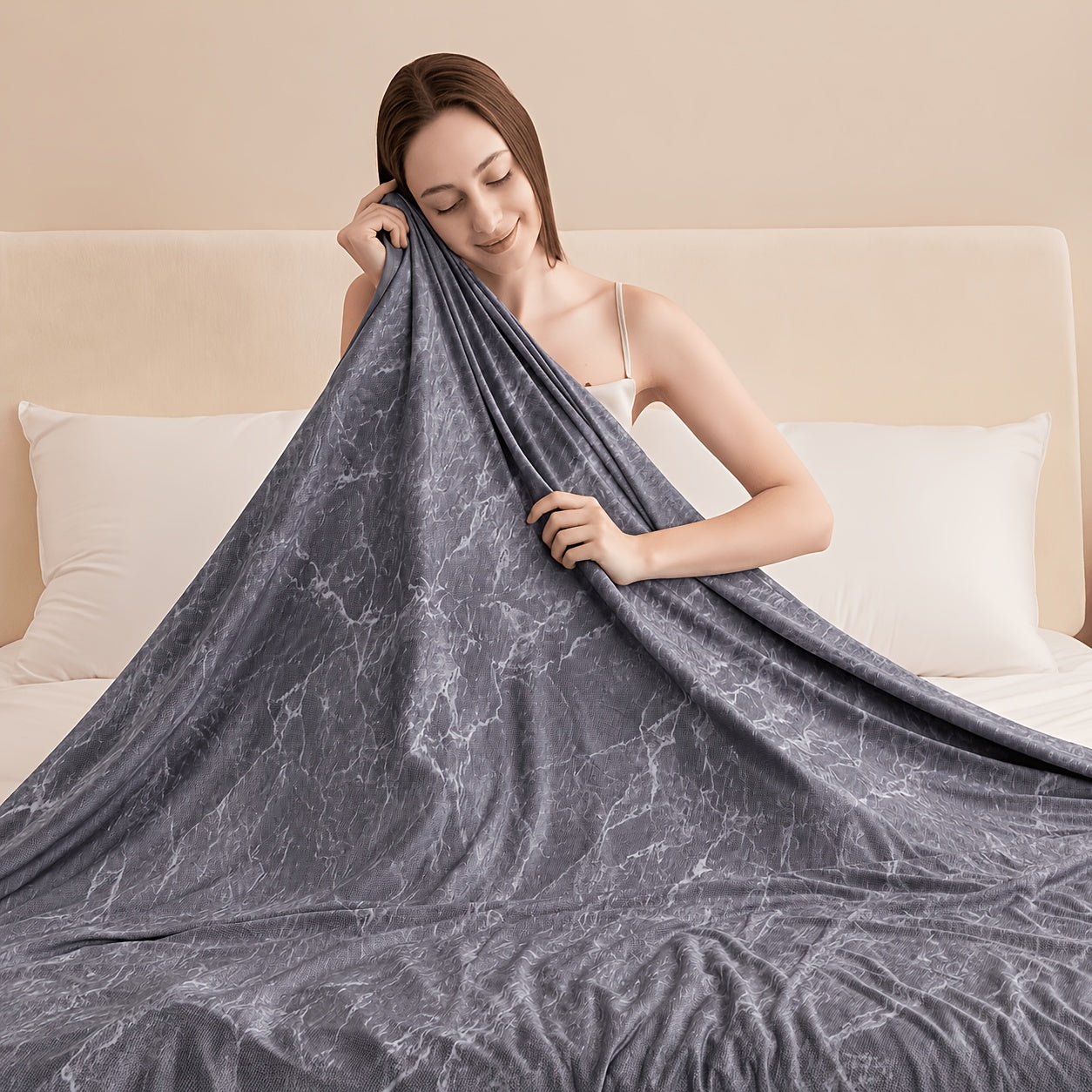 Arc-Chill 3.0 Cooling Blanket for RV Travel, Ultra Soft Lightweight Summer Cooling Throw, Breathable Cold Touch Fabric for Hot Sleepers, Night Sweats, Bed, Couch, All Season, Machine Washable