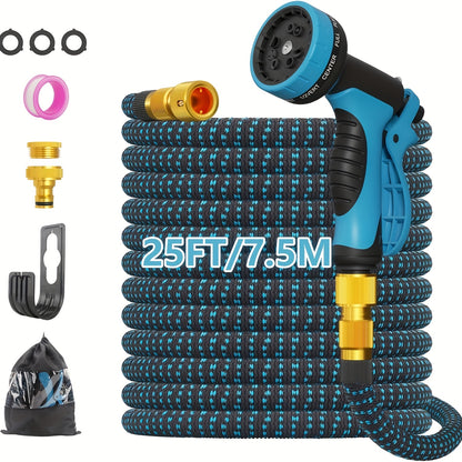 Expandable Garden Hose - Water Hose with 10 Function Spray Nozzles, Lightweight And Kink-Free Expandable Water Hose, for Washing And Watering (7.5/15/22.5/30/45M)
