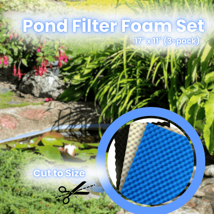 Pond Filter Foam Set 17" x 11" (3 pack)
