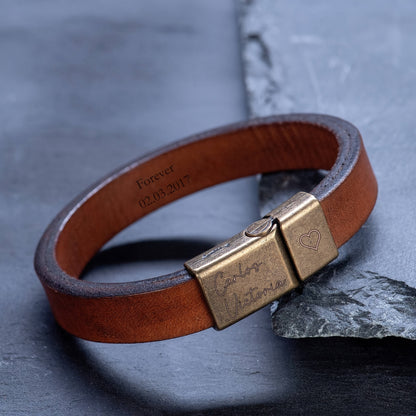 Personalized Genuine Leather Bangle Bangle Bracelet, Multiposition Custom Cuff Bangle Bangle Bracelet, Wrap Bangle Bangle Bracelet for Men, Custom Cuff Bangle Bangle Bracelet, Hidden Message Leather Men's Bangle Bangle Bracelet, 1pc