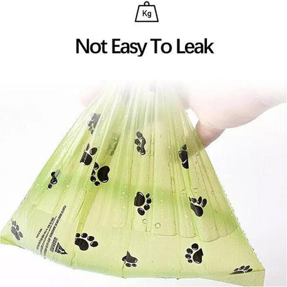 Dog Poop Bags 210 Count | 14 Rolls Leak-Proof Extra Thick Dog Waste Bags | Easy-Tear Paw Print Disposal Bags for Dog Walking & Outdoor Pet Cleanup | Lasts Up to 4.5 Months