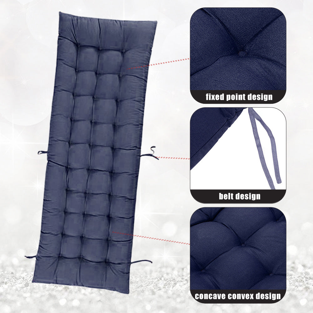 1pc Patio Chair Cushion Modern Sofa Chaise Lounge Cushion Seating Garden Bench Rattan Chair Cushion Swing Cushion 170*48*8cm Only Cushion