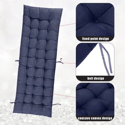 1pc Patio Chair Cushion Modern Sofa Chaise Lounge Cushion Seating Garden Bench Rattan Chair Cushion Swing Cushion 170*48*8cm Only Cushion