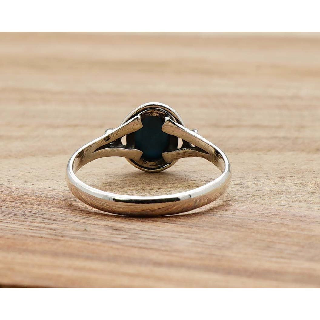 925 Sterling Silver Natural Gemstone Designer Ring~ Natural Gemstone Ring ~ Amethyst, Labradorite, Rainbow Moonstone, Carnelian, Malachite, Gift For Birthday