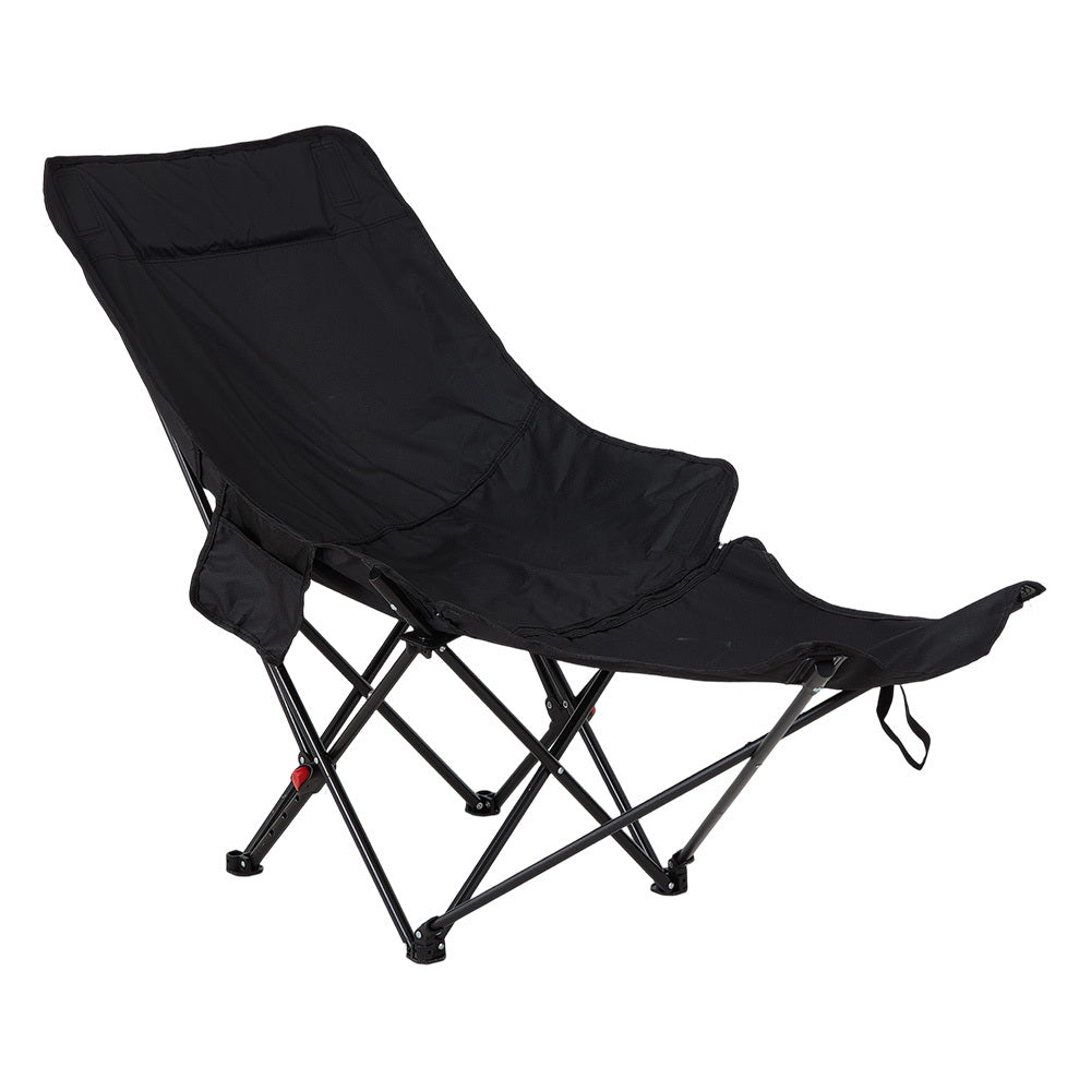 Portable High-Back Moon Chair (Three-Position Adjustment) Seat or Recline, Side Storage Pocket,Foldable Outdoor Chair Camping Picnic Lounger, Midday Rest Fishing Chair, Garden Seat Three Colours Available (Complimentary Storage Bag)