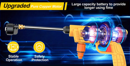 The New 2025 Wireless High-pressure Water Gun Will Be Equipped with a Battery Powered Wireless Cleaning Machine, a Rechargeable Battery and Charging Kit, a Portable High-pressure Cleaning Machine, Suitable for Outdoor Vehicle Cleaning and Watering.