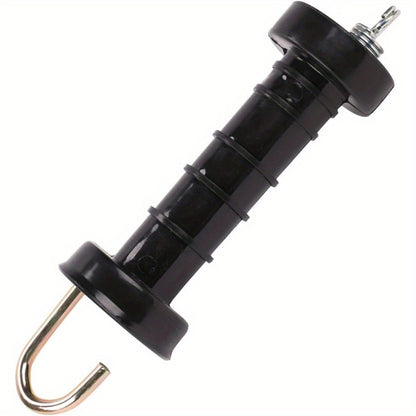 10 Pack Electric Fence Handles Insulated Spring Tension Gate Handle for Fencing Black