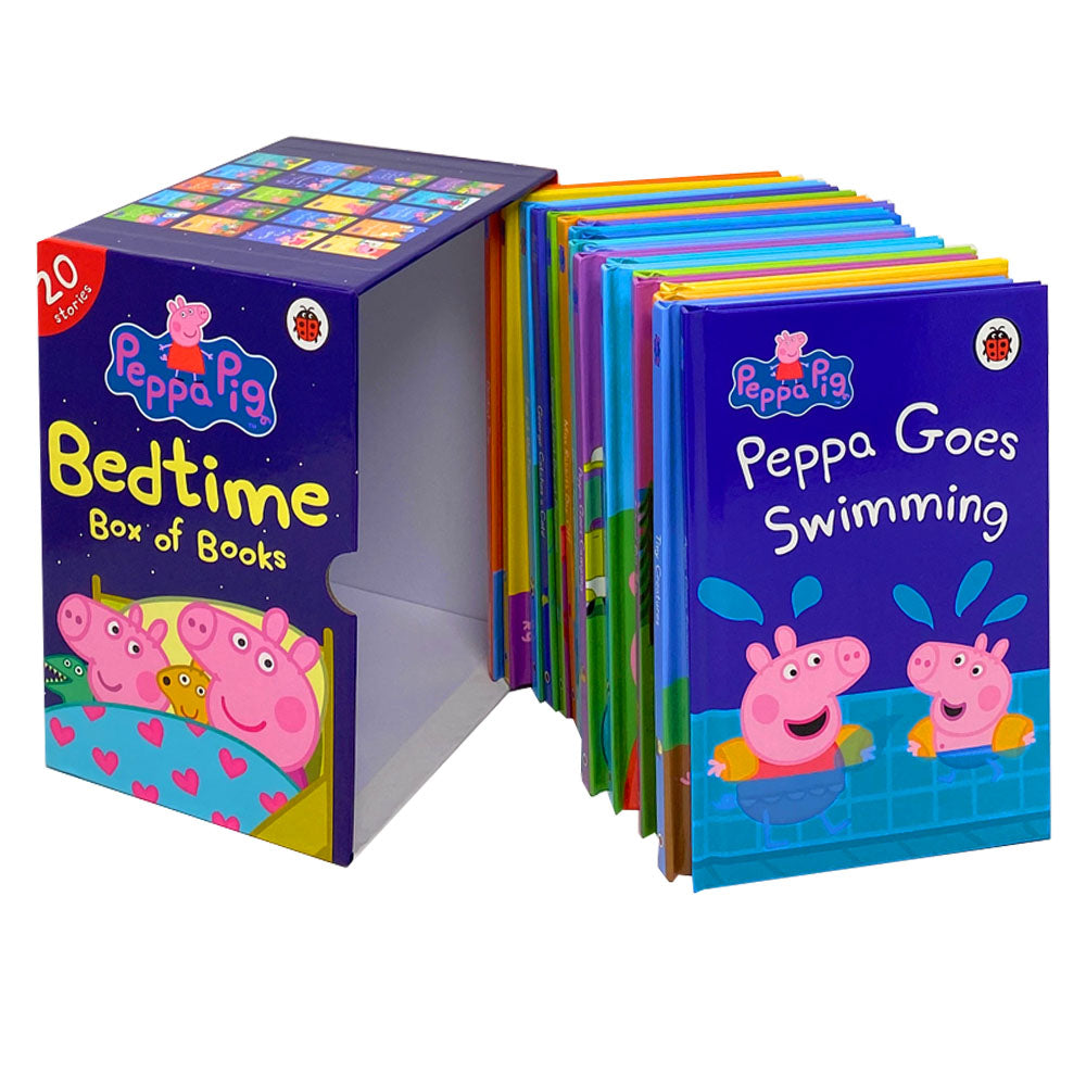 Peppa Bedtime Box of Books 20 Stories Ladybird Collection Box Set, Peppa Goes Swimming...
