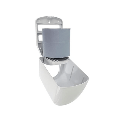 2 Blue Centrefeed Dispensers with 12 Blue Paper Rolls – Wall-Mounted Wiping & Drying Solution