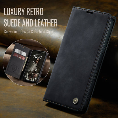 Upgraded Faux Leather Flip Cover Wallet Case For iPhone 16 Plus 16 Pro Max with Card Holder, Magnetic Closure, and Stand Function Phone Case