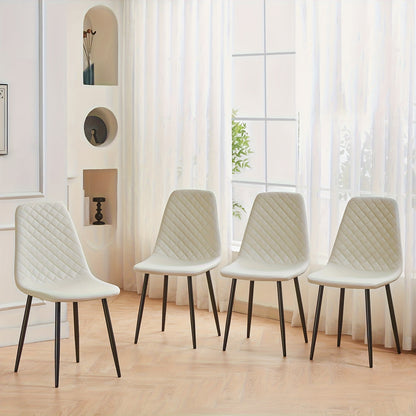 A Set of 2 Or 4 Velvet Dining Chairs with Metal Legs, Fabric Upholstered Seats, Modern Style Dining Chairs, Living Room Side Chairs
