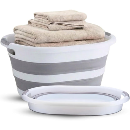40 L Collapsible Laundry Basket – Folding Pop-Up Washing Hamper with Handles, Durable & Portable Space-Saving Clothes Storage Bin for Bathroom, Bedroom & Laundry Room, Space Saving Clothes Washing Bin with Handles, Durable, Portable & Easy Storage Washing