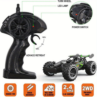 All-Terrain RC SUV Toy Car|Remote Control Racing Car - 2.4GHz Wireless Remote, 2-Wheel Drive, Anti-Shock System, Durable PVC Body & Anti-Skid Tires - Perfect for Off-Road, Sand, Grass & Indoor Play（Battery not Included）